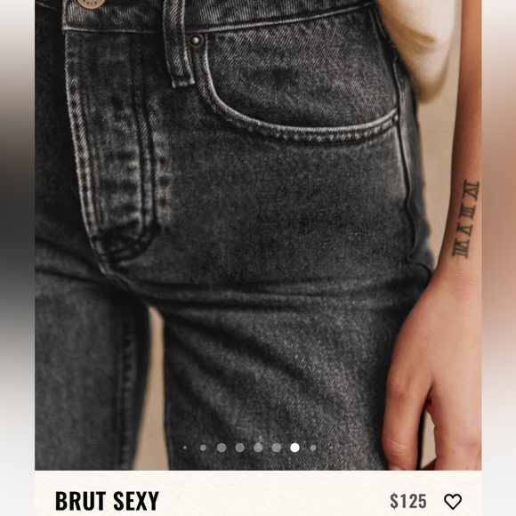 Sezane brut sexy black jeans - Picture 2 of 13